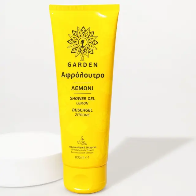 GARDEN Shower Gel Lemon Αφρόλουτρο Λεμόνι 100ml 2