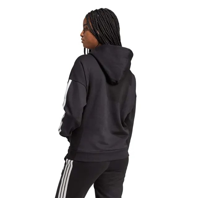 adidas Sportswear Women's 3Stripes Fleece Hoodie Μαύρο JX2538 (adidas Sportswear) 2