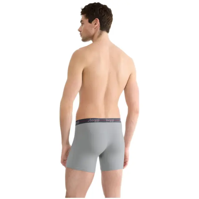 Sloggi Ανδρικό Boxer Start Short Box - Διπλό Πακέτο, Χρώμα Black Combination 3
