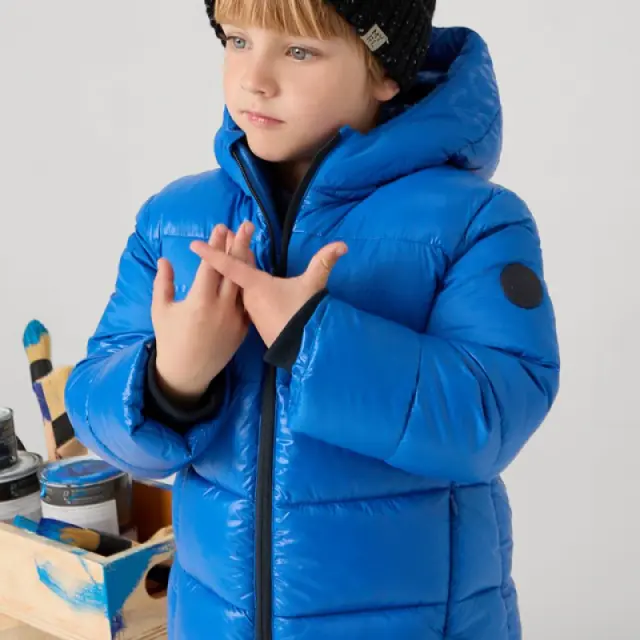 Mini 2 έως 10 ετών Μπουφάν μπλε ρουά - 4Ε