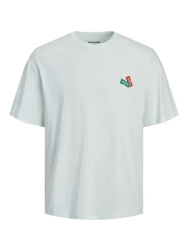 JORDECAL TEE SS CREW NECK TG LN skylight
