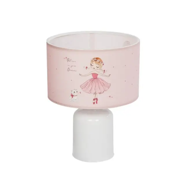 Παιδικό Επιτραπέζιο Φωτιστικό BALLERINA 24cm E27 Πολύχρωμο Ροζ