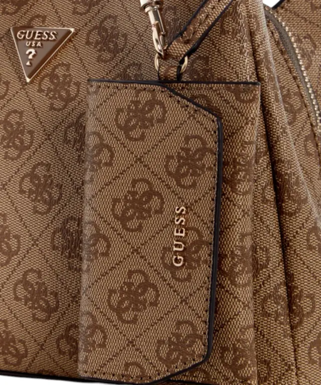 Guess - Γυναικεία Τσάντα Ώμου/Χειρός Grlfrnd HWSG2484220-LAT Καφέ 3