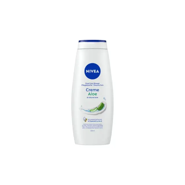 Nivea Creme Aloe Αφρόλουτρο Ενυδάτωσης με Aloe Vera για Κανονική Επιδερμίδα 650ml