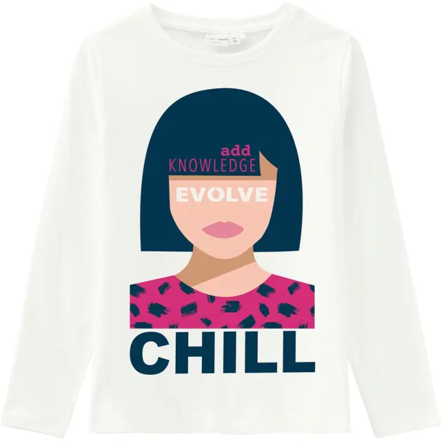 NAME IT T-SHIRT NKFVIX LS TOP NNN GIBRALTAR SEA