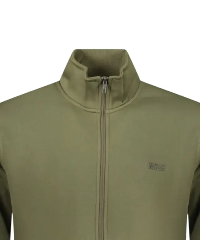 Rifle Jeans - Ανδρική Ζακέτα Φούτερ Regular Fit RFF018-ARMY Χακί 2