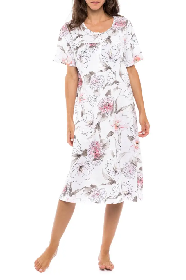 S1152 - Type - NIGHTGOWN CLASSIC PINK FLOWER