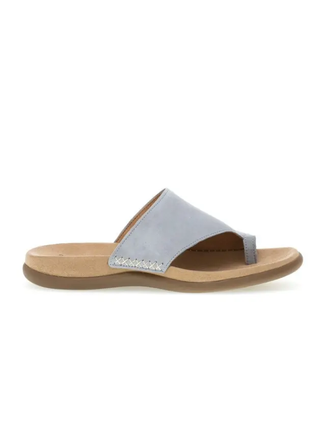 Gabor Παντόφλες Γυναικείο δέρμα Nubuck Μπλέ GAB/03700 10-AQUAMARIN 3