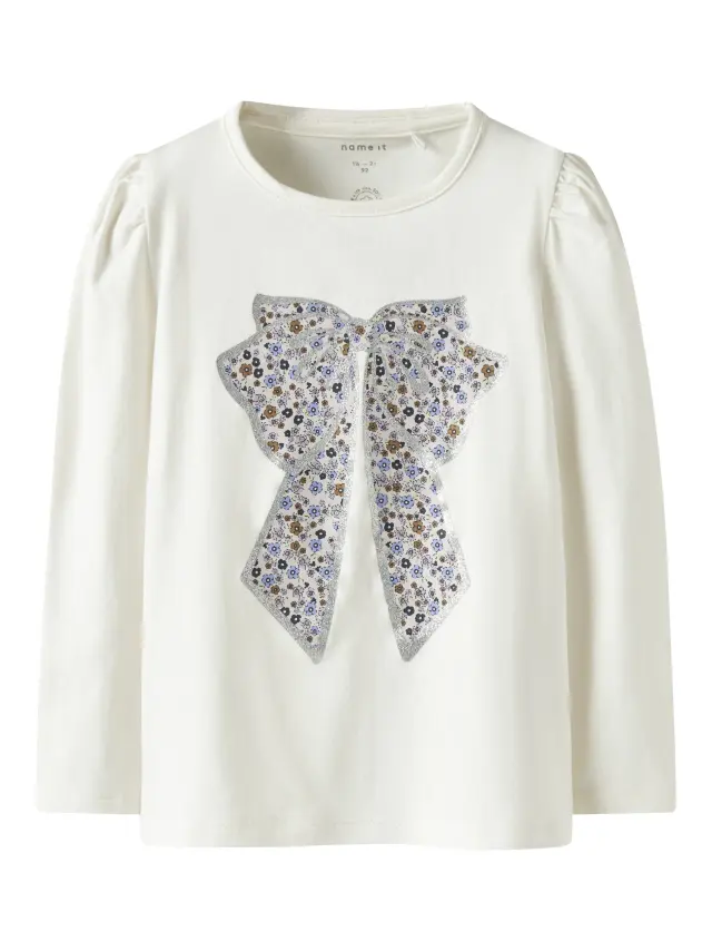 Name It Τοπ κοριτσίστικο πλεκτό Λευκό NMFTALLY LS TOP - 13251820