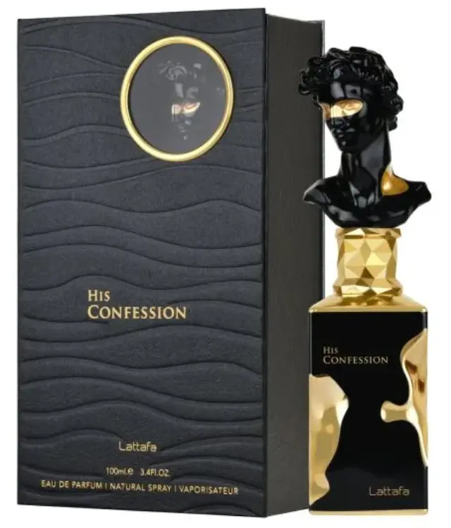 Lattafa His Confession Eau de Parfum Ανδρικό Άρωμα με Ίριδα, Βανίλια & Λεβάντα 100ml