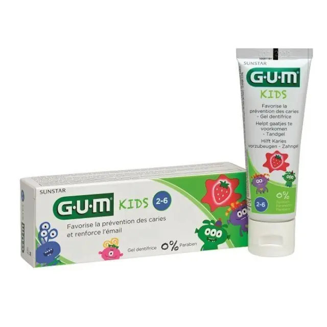 GUM Οδοντόκρεμαμε Γεύση Strawberry για 3+ Χρονών 50ml