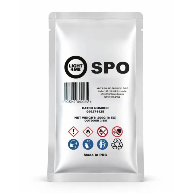 LIGHT4ME SPO titanium-based pyrotechnic granulate for spark generator 200 g spark emission 3-5 m 2