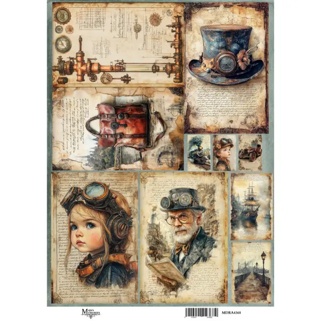 Ριζόχαρτο Maja's Memories, 22.5x32cm, Vintage travellers, MDRA4368