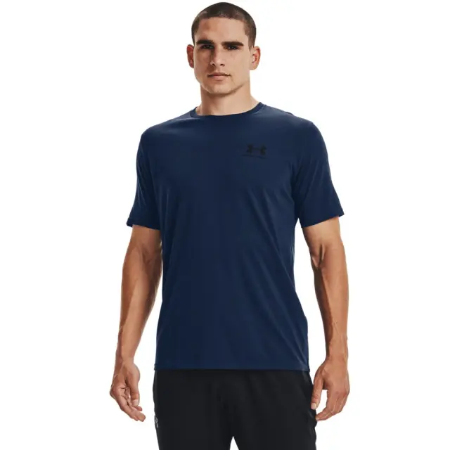 Under Armour Sportstyle Left Chest T-Shirt (1326799-408) - Μπλέ