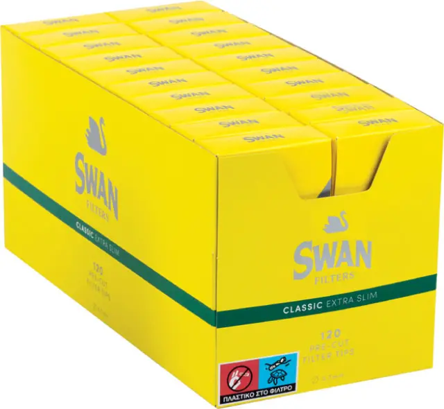 Swan Φιλτράκια Classic Extra Slim 5.7mm 120x 20τμχ Συσκ. 20 τμχ