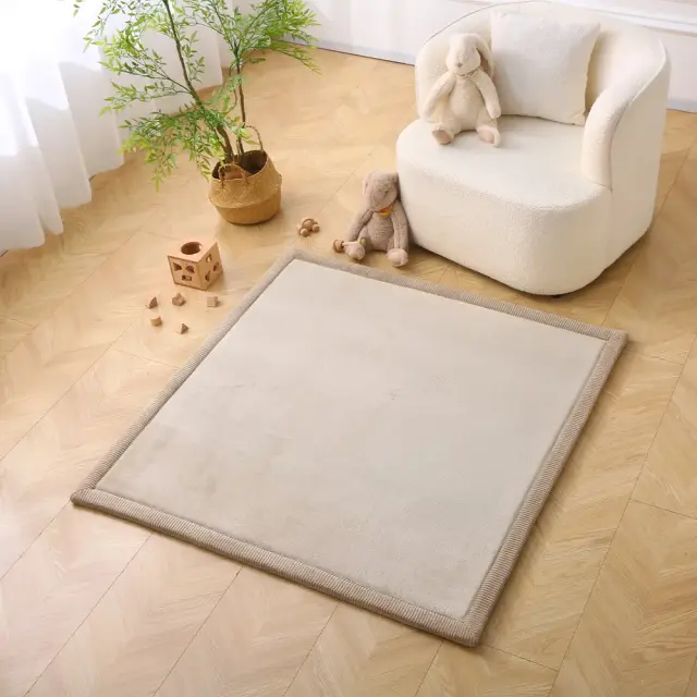 Hakuna Matte Cloudsoft Χαλί Μπεζ (127 x 127 x 2.5 εκ.) 575992 2