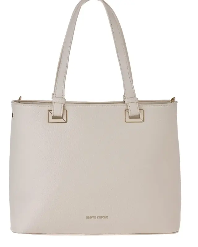 Γυναικεία τσάντα χειρός και ώμου Pierre Cardin, μπεζ ,WX28 6719