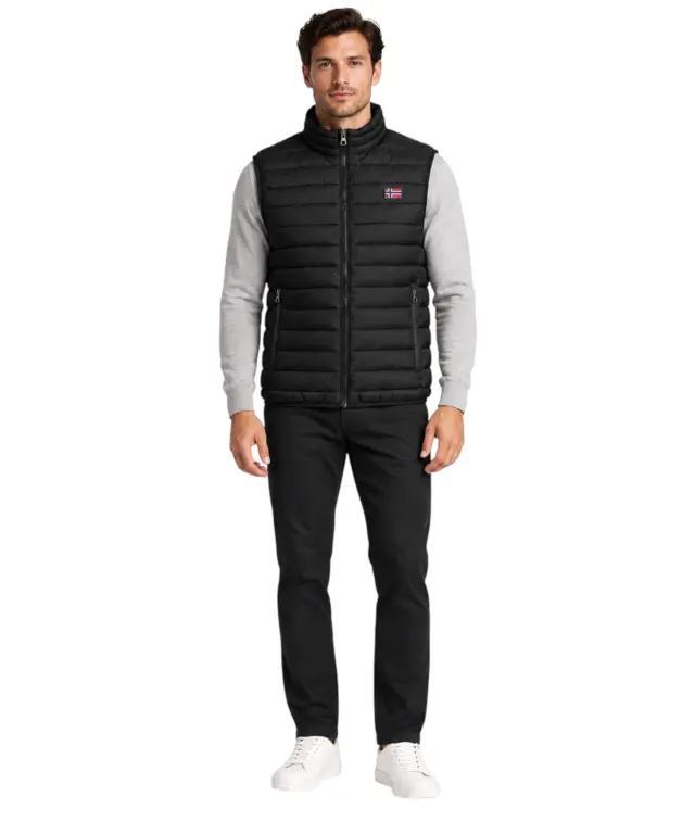 Norway Nautical School - Ανδρικό Αμάνικο Μπουφάν 832948-BLACK Μαύρο 2