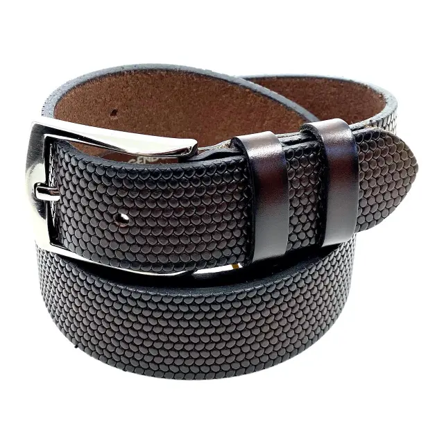 Καφέ Δερμάτινη Ζώνη Full Grain 3,5 cm - 105cm