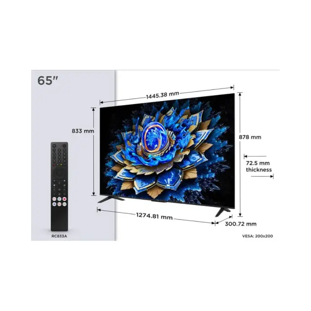 ΤΗΛΕΟΡΑΣΗ 65'' QLED 65T69C TCL 2