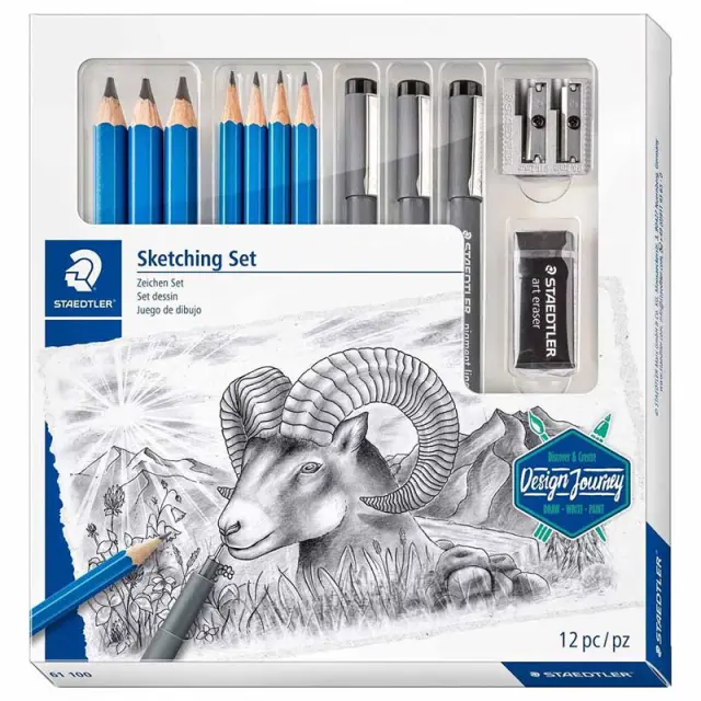 Σετ Σχεδίου Staedtler Mars Lumograph, 12τεμαχια