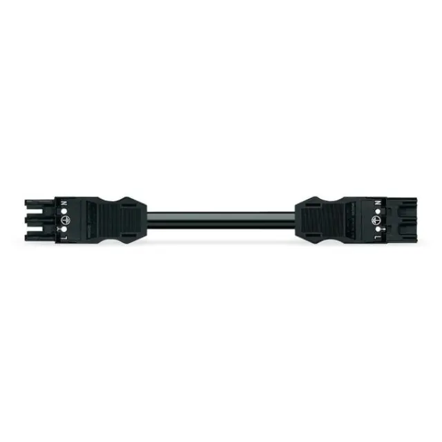 Pre-assembled interconnecting cable 771 series socket/plug white