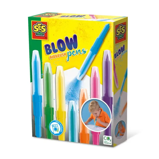 SES Creative - Blow Pens - Airbrush - (S00275) - Toys