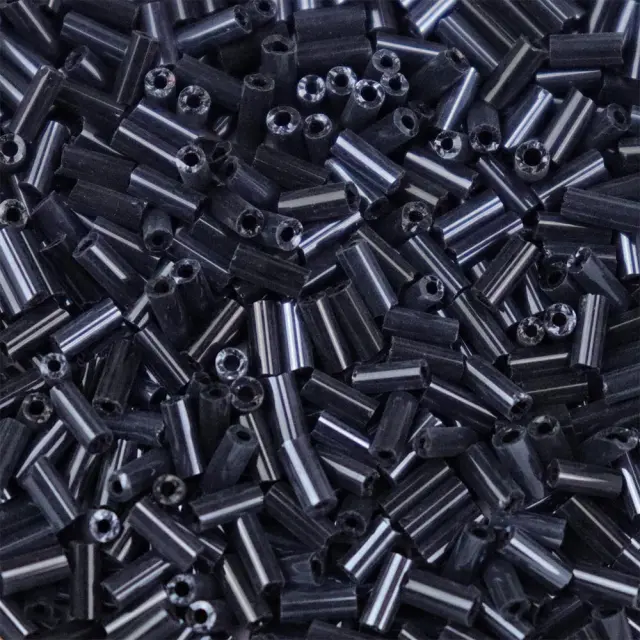 Χάντρα Glass Bugles Pearl Luster Prussian Blue 5mm - 25gr