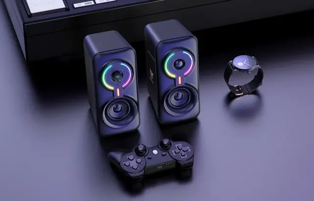 ONIKUMA Ηχεία Gaming L6 με Bluetooth 5.0 (Μαύρο) 2