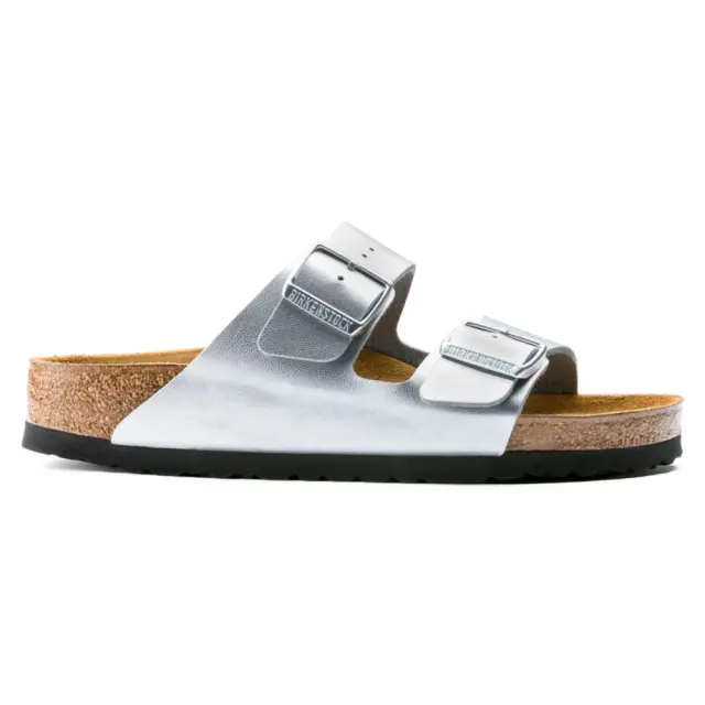 Birkenstock Πέδιλα Γυναικείο Birko-Flor(ανθεκτικό υλικό της Birkenstock-επιτρέπει την επαφή με το νερό) Ασημί BIR/ARIZONA 1012283 SILVER