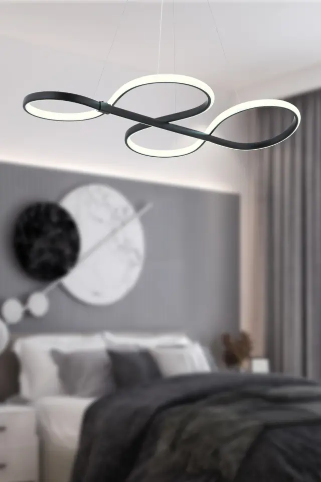 Stewehome Φωτιστικό οροφής με LED για σαλόνι κουζίνα δωμάτιο διάδρομο σε εκρού απόχρωση 45x70 cm 3