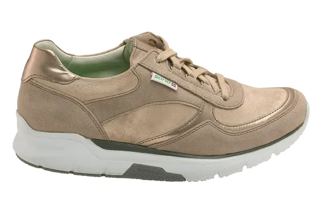 Mephisto/Sano Sneakers Γυναικείο δέρμα Nubuck Χρυσό SAN/VOLODIA W/GREY - 37 3