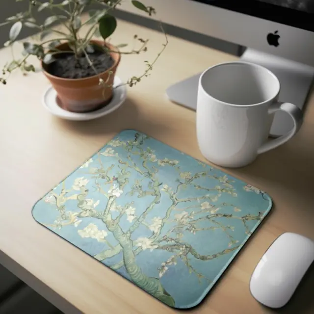 Mousepad ( still van gogh -36 ) Διαστάσεις: 23cm(μήκος) x 20cm (ύψος)
