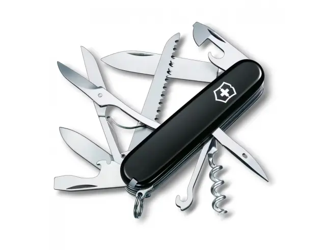Ελβετικός Σουγιάς Victorinox Huntsman με 15 λειτουργίες και μήκος 9.1cm - Black 1.3713.3 2