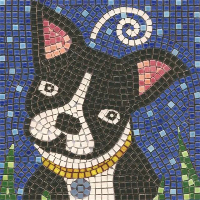 Σετ Με Μίνι Κεραμικές Ψηφίδες 20x20cm, Dog
