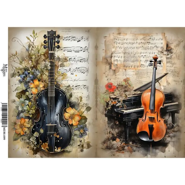Ριζόχαρτο Maja's Memories, 30x42cm, Μουσικά όργανα, MDR1099