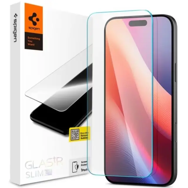 Tempered Glass Full Face Spigen Apple iPhone 16 Pro Glas.tR Slim HD Διάφανο (1 τεμ.) N65936