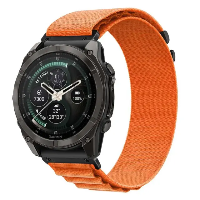 Tech-protect Nylon Pro Garmin Fenix 5x / 5x Plus / 6x / 6x Pro / 7x / 8 / 8 Pro / 9 / 9 Pro (51 Mm) Orange 3