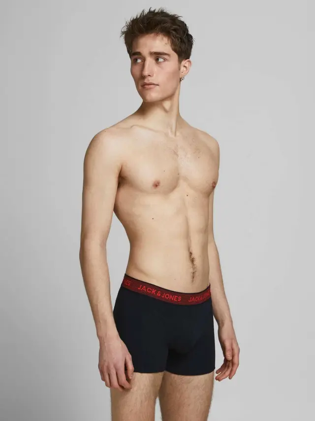 JACWAISTBAND TRUNKS 3 PACK NOOS Asphalt 3