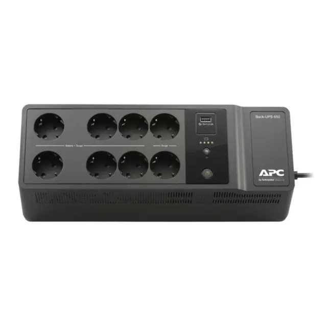 APC UPS Line-Interactive 650VA 400W με 8 Schuko Πρίζες