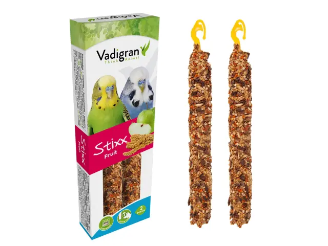 Vadigran Stixx Budgies Fruit Στικς για Παπαγαλάκια με Φρούτα 2τμχ 100gr 3