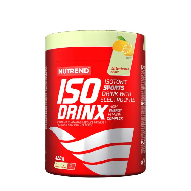 Nutrend IsoDrinx - Isotonic Sport Drink Bitter Lemon, 420 g