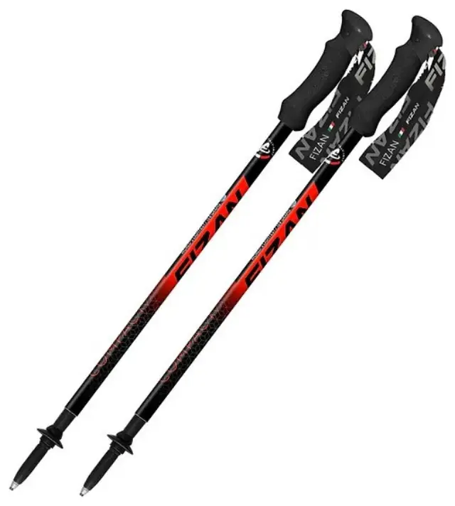 F63 Compact Red Ζεύγος Μπατόν Πεζοπορίας Fizan - S20 7104 2