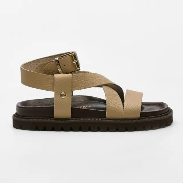 Genuins Πέδιλα Γυναικείο δέρμα Μπεζ GEN/ZAHA G106324 TAUPE