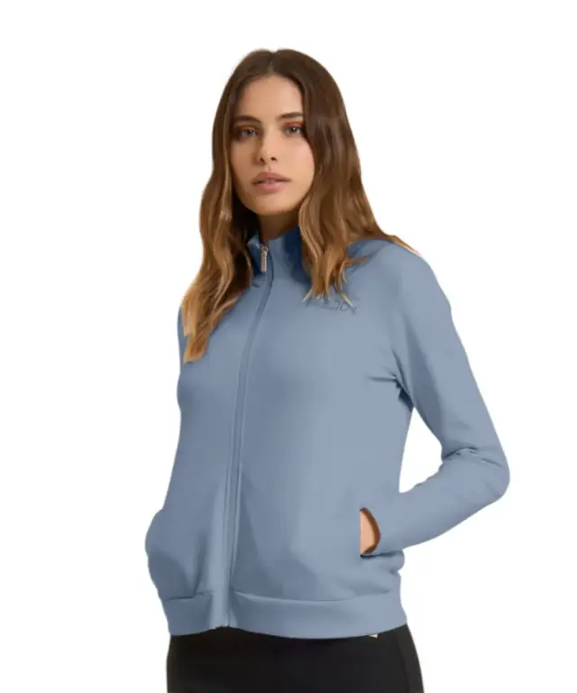Freddy - Γυναικείο Σετ Φόρμας Zip And High Neck (Tracksuit) S26WTRK7-C57N Σιέλ/Μαύρο 2