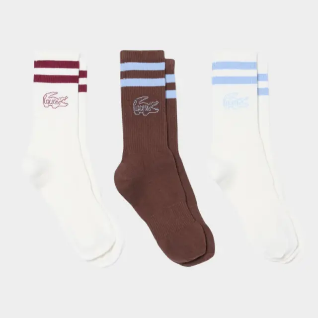 Κάλτσες Σετ 3τμχ Lacoste 3RA9191-LWIT Διάφορα Χρώματα - 35-38