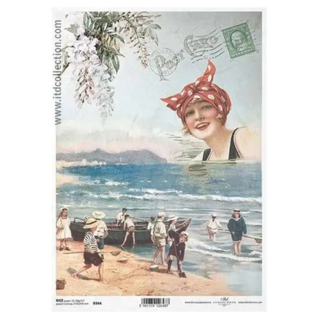 Ριζόχαρτο ITD, 21x29cm, Καλοκαιρινές διακοπές, R944