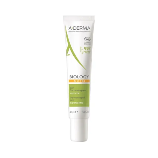 A-Derma Biology Nutri Dermatological Care Nourishing Δερματολογική Φροντίδα Εντατικής Θρέψης για το Ξηρό Δέρμα, 40ml
