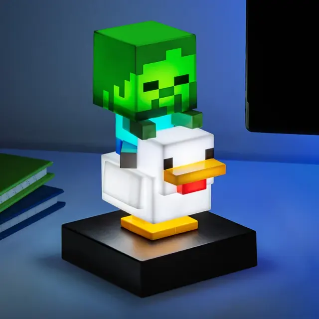 Φωτιστικό διακοσμητικό MINECRAFT - Chicken Jockey - Icon Lamp 11cm PP16289MCF 2