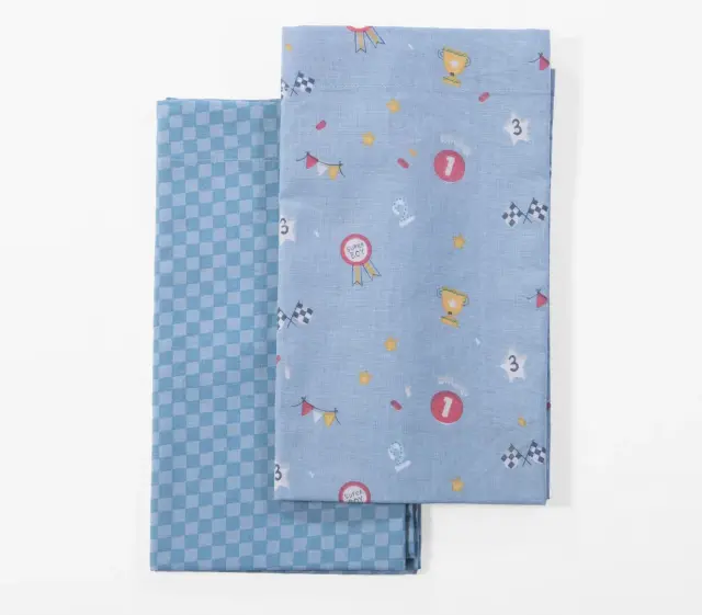 Σετ Σεντόνια Λίκνου (70x120) Super Boy Blue Nef-Nef 3